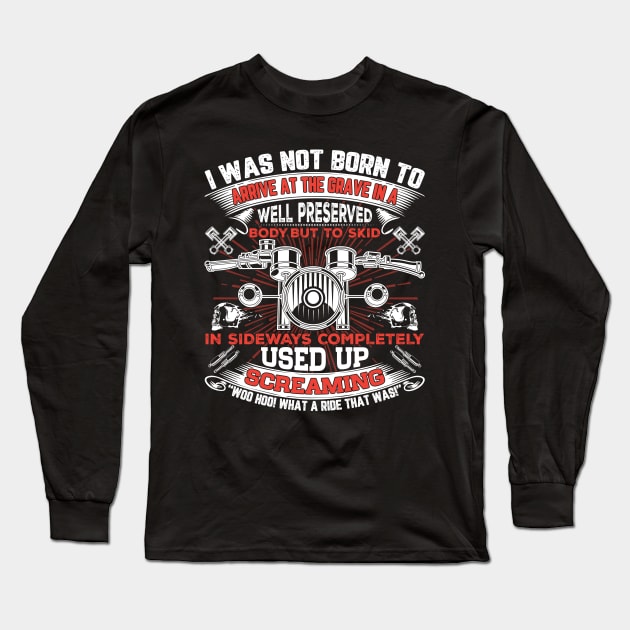 biker Long Sleeve T-Shirt by UniqueWorld